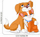Cute Dog Hugging Cat Wall Decal