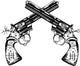 Magnum Guns Wall Decal