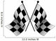 crossed checkered flags Wall Decal