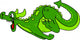 Running Dragon Wall Decal