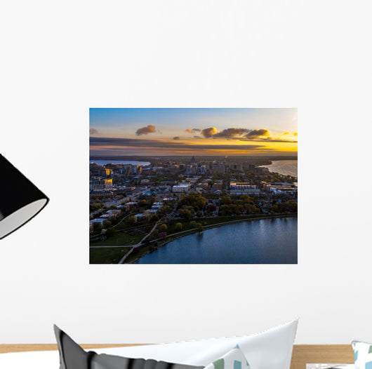Madison Wi Aerial Photo Wall Decal