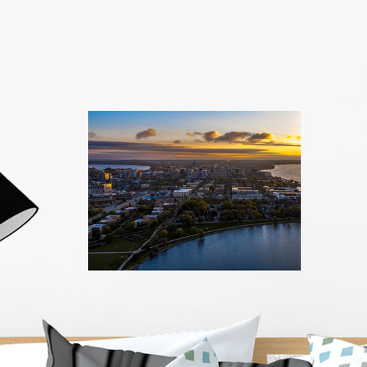 Madison Wi Aerial Photo Wall Decal