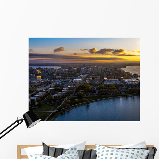 Madison Wi Aerial Photo Wall Decal