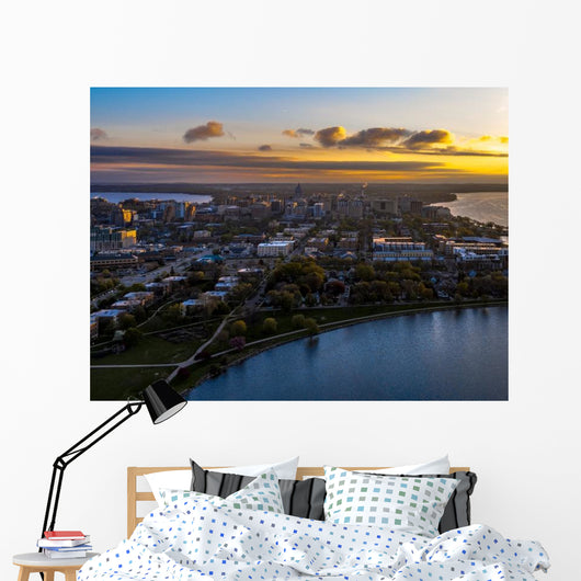 Madison Wi Aerial Photo Wall Decal