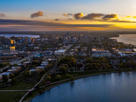 Madison Wi Aerial Photo Wall Decal