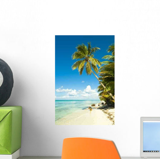 Tropical Beach Wall Decal Design 1