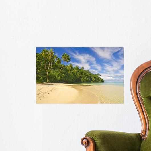 Tropical Beach Huahine French Wall Decal