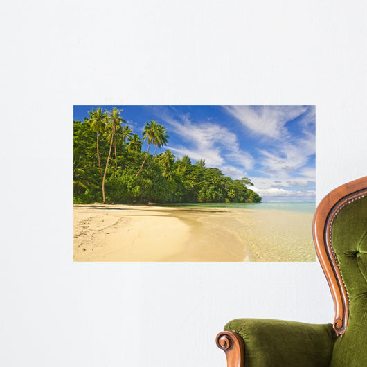 Tropical Beach Huahine French Wall Decal