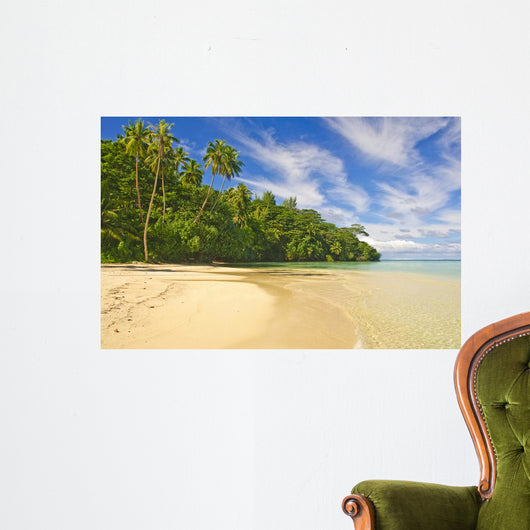 Tropical Beach Huahine French Wall Decal