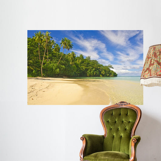 Tropical Beach Huahine French Wall Decal