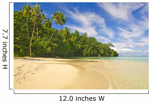 Tropical Beach Huahine French Wall Decal