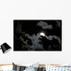 Full Moon and Clouds Wall Decal Design 2
