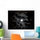 Full Moon and Clouds Wall Decal Design 1