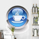 Coffee Break Glossy Icon Wall Decal