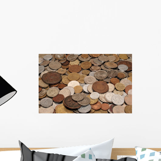 Coins Collection Wall Decal