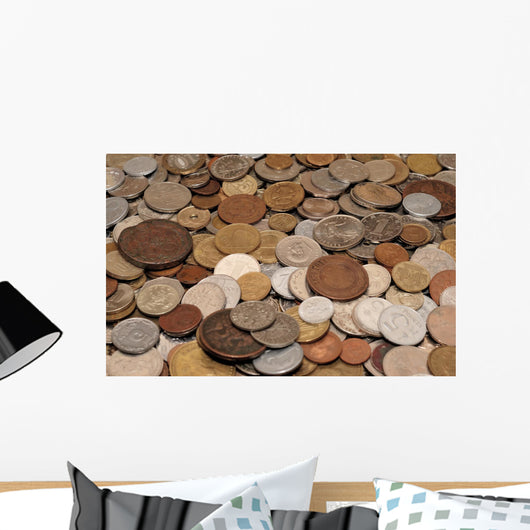 Coins Collection Wall Decal