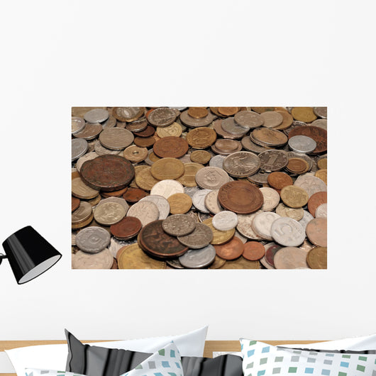 Coins Collection Wall Decal