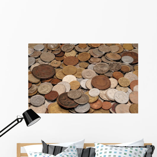 Coins Collection Wall Decal