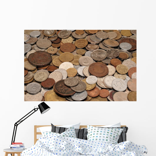 Coins Collection Wall Decal