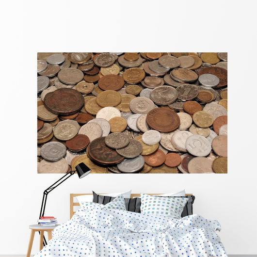 Coins Collection Wall Decal