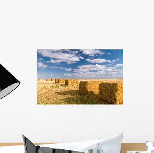 Square Hay Bales Wall Decal
