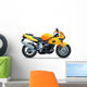 Yellow Motorcycle Wall Decal