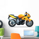Yellow Motorcycle Wall Decal