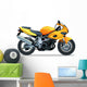 Yellow Motorcycle Wall Decal