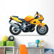 Yellow Motorcycle Wall Decal