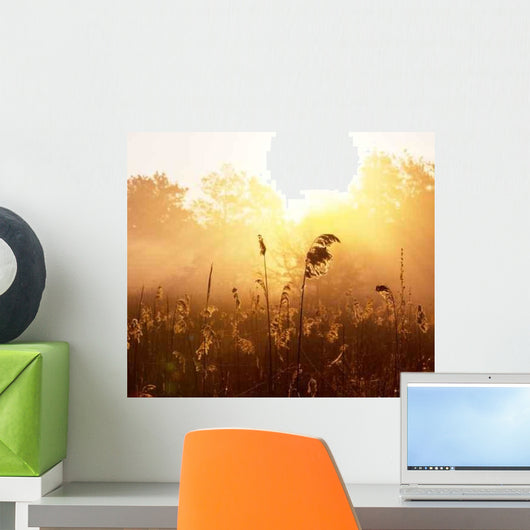 Misty Lake Wall Decal