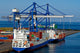 Container Ship and Loading Wall Decal