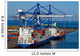 Container Ship and Loading Wall Decal