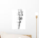 Abstract Grey Smoke Wall Decal Design 1