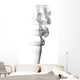 Abstract Grey Smoke Wall Decal Design 1