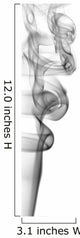 Abstract Grey Smoke Wall Decal Design 1