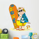 Surfer Pig Wall Decal