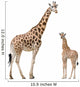Giraffe Mother and Baby Wall Stickers Wall Decal