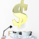 Golden Dollar Sign Wall Decal