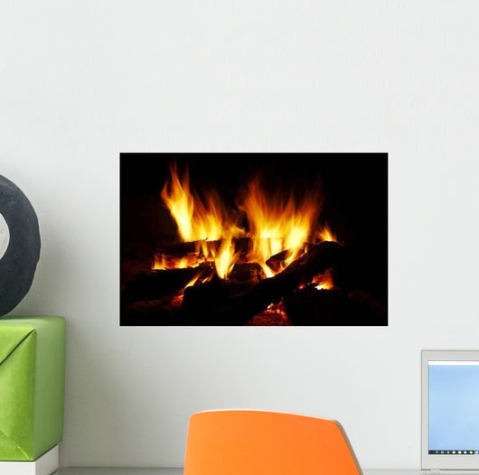 Fire Black Wall Decal