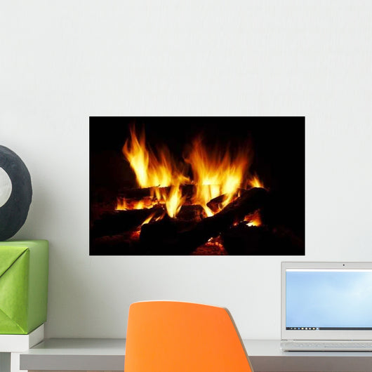 Fire Black Wall Decal