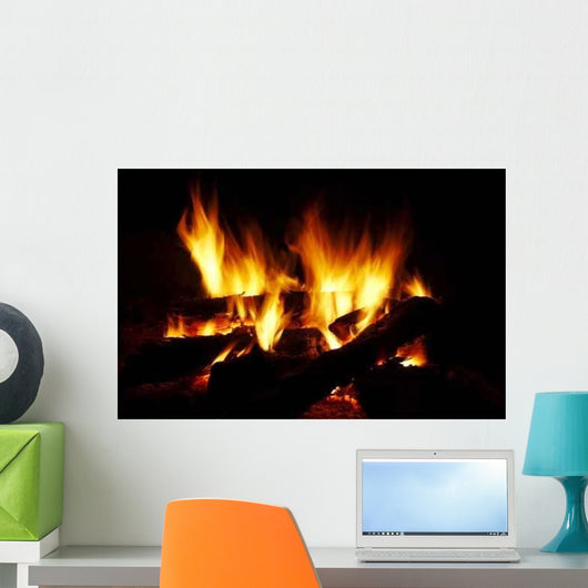 Fire Black Wall Decal