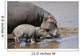 Hippo and Baby Wall Decal