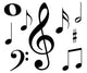 Music Notes Wall Stickers
