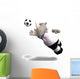 Rhino Plays Soccer Football Wall Decal