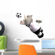 Rhino Plays Soccer Football Wall Decal