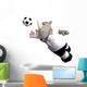 Rhino Plays Soccer Football Wall Decal