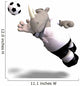 Rhino Plays Soccer Football Wall Decal
