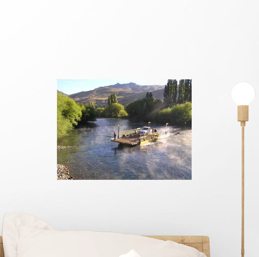 Rio Limay Cruce Balsa Wall Decal