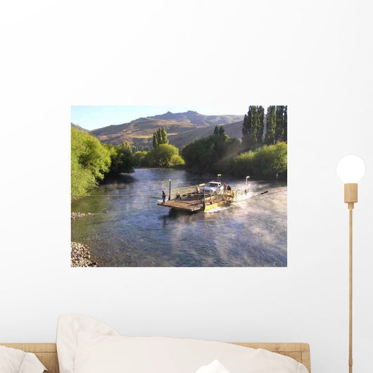 Rio Limay Cruce Balsa Wall Decal