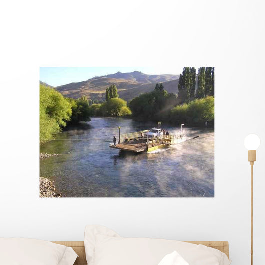 Rio Limay Cruce Balsa Wall Decal